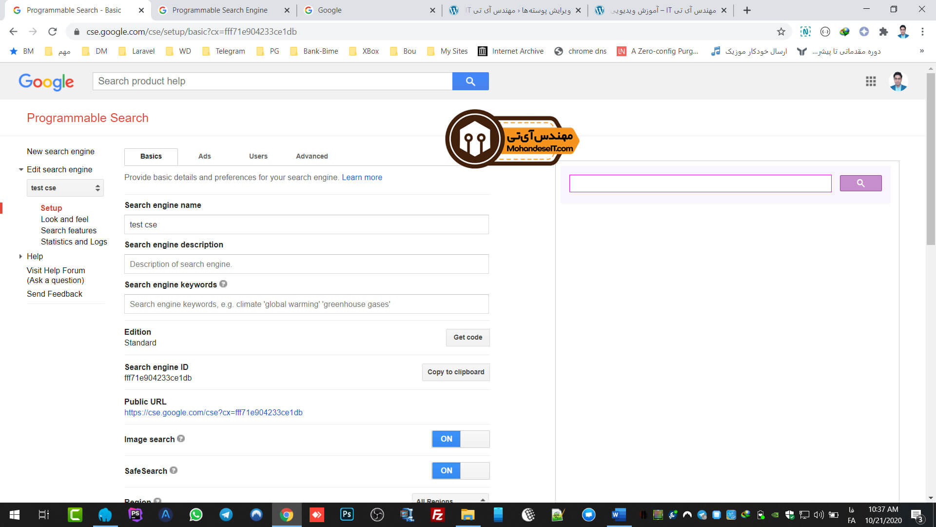 Google CSE Setup 1